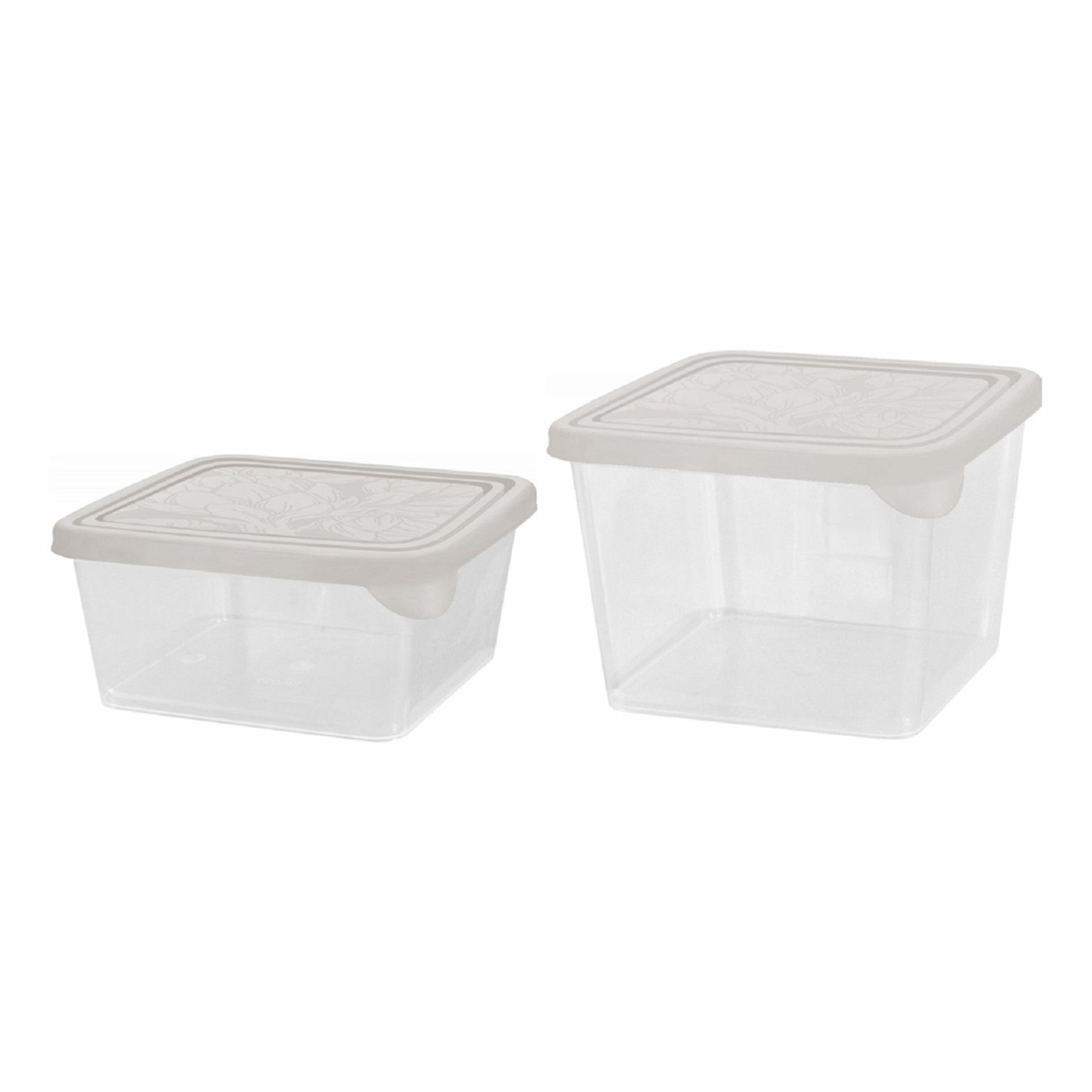 Набор контейнеров для продуктов Plast Team Helsinki Artichoke квадр 0,45 л, 0,75 л 2 шт