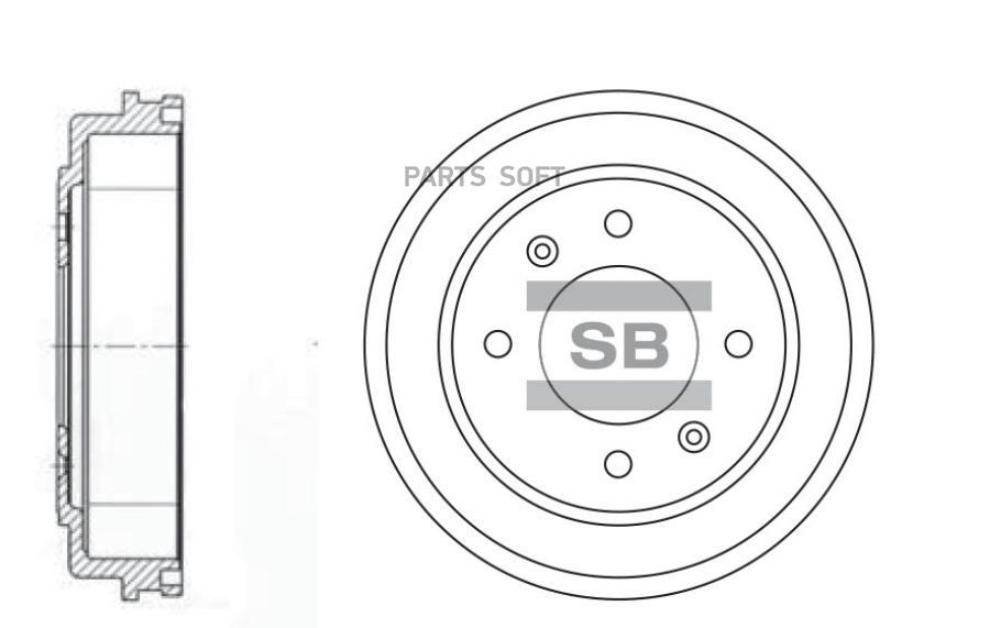 

SANGSIN BRAKE SD1039 Барабан тормозной HYUNDAI MATRIX 01-/ELANTRA 1шт