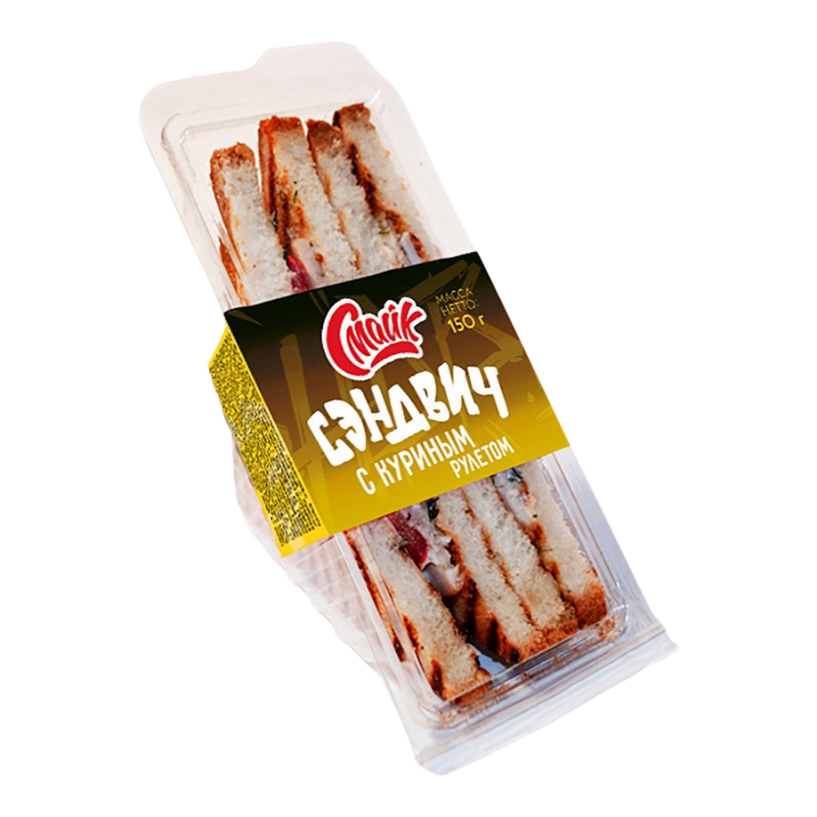 

Сэндвич Смайк с куриным рулетом 155 г