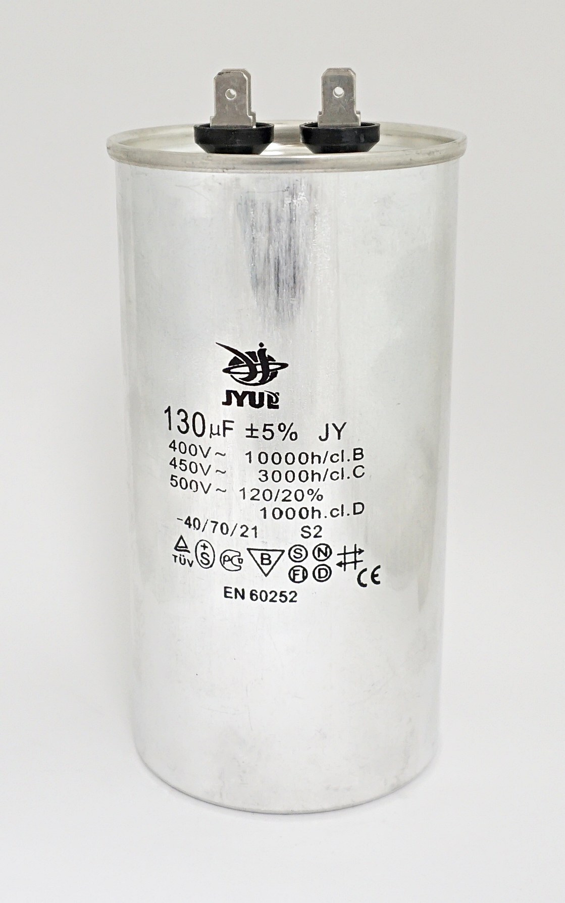 

CBB-65 130 мкФ 450 В 63х126 mm 5% Алюмин. Корпус, CBB-65_к08-5-2 69476_130мкФ 450В