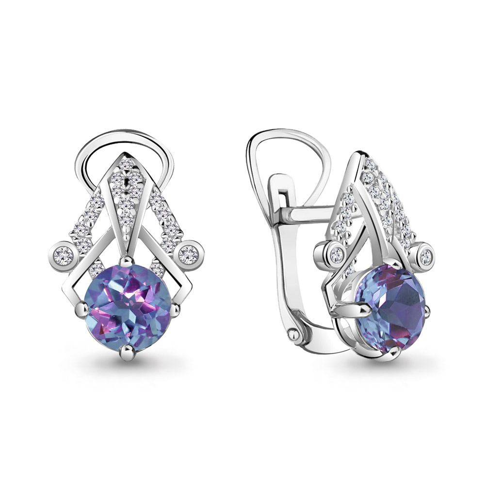 

Серьги из серебра с алекситом Aquamarine 4456125А_925_р, 4456125А_925_р