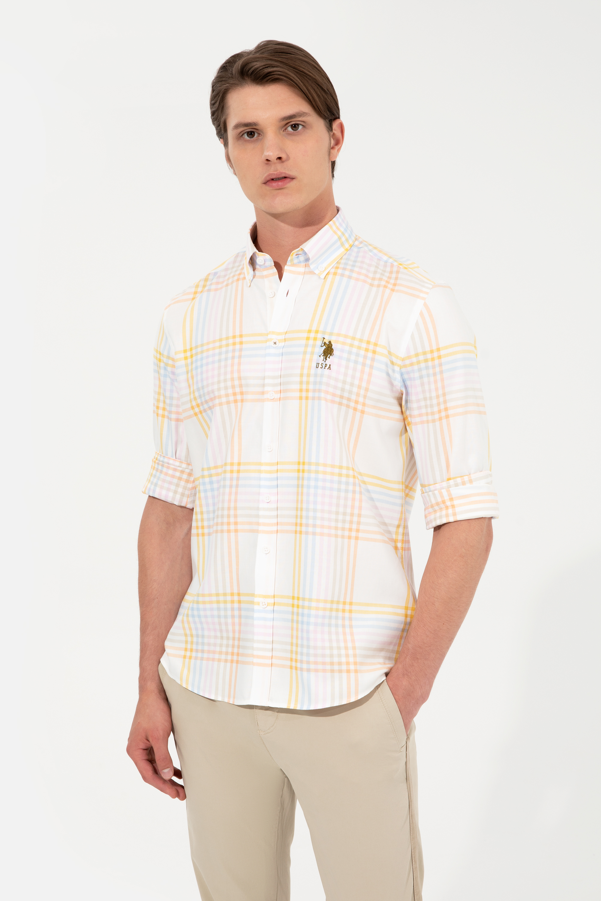 

Рубашка мужская U.S. POLO Assn. G081SZ0040PANAX белая L, Белый, G081SZ0040PANAX