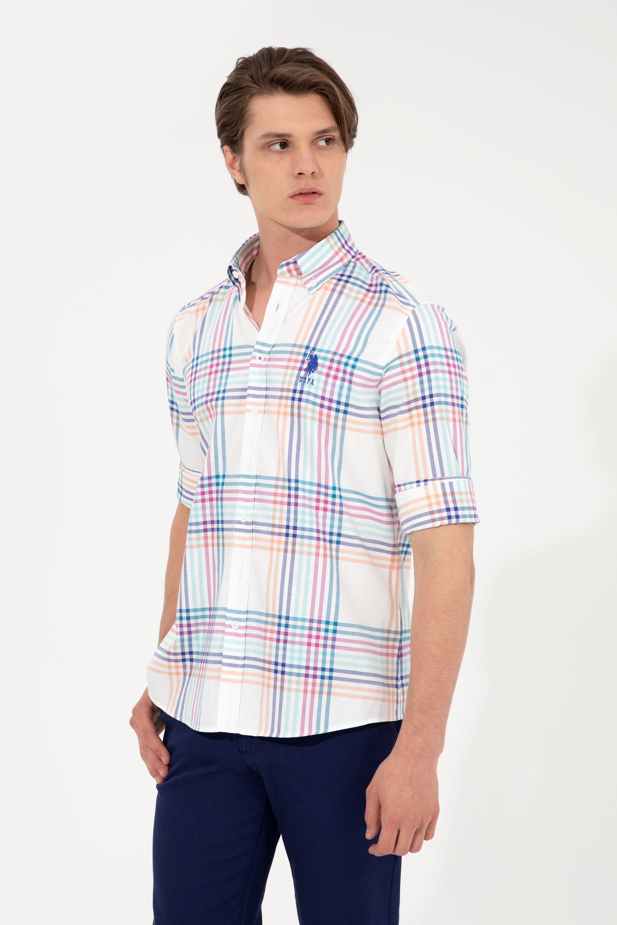 

Рубашка мужская U.S. POLO Assn. G081SZ0040PANAX белая XS, Белый, G081SZ0040PANAX