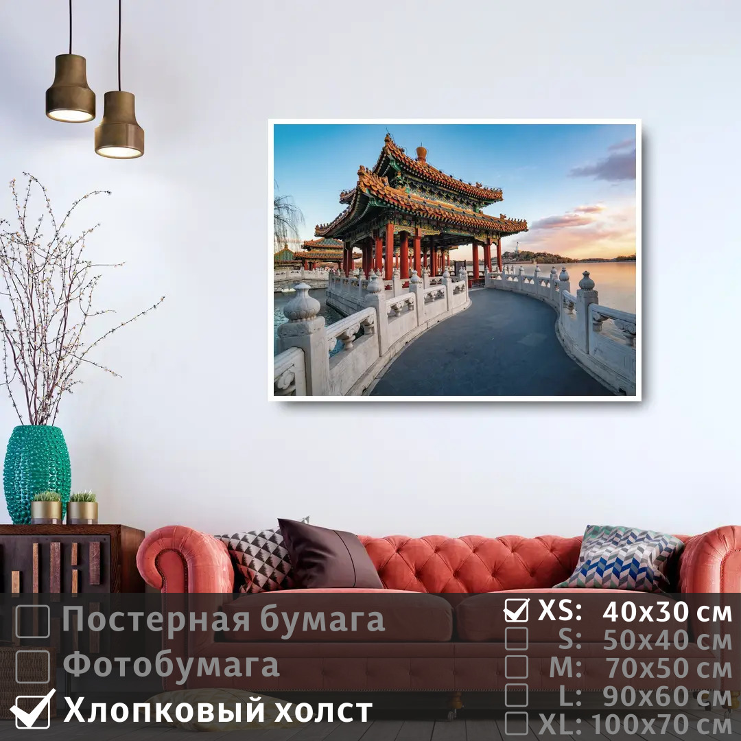 

Постер на холсте ПолиЦентр Бэйхай парк в китае 40х30 см, БэйхайПаркВКитае