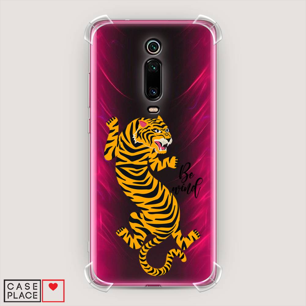 фото Противоударный силиконовый чехол "tiger be wind" на xiaomi mi 9t pro awog