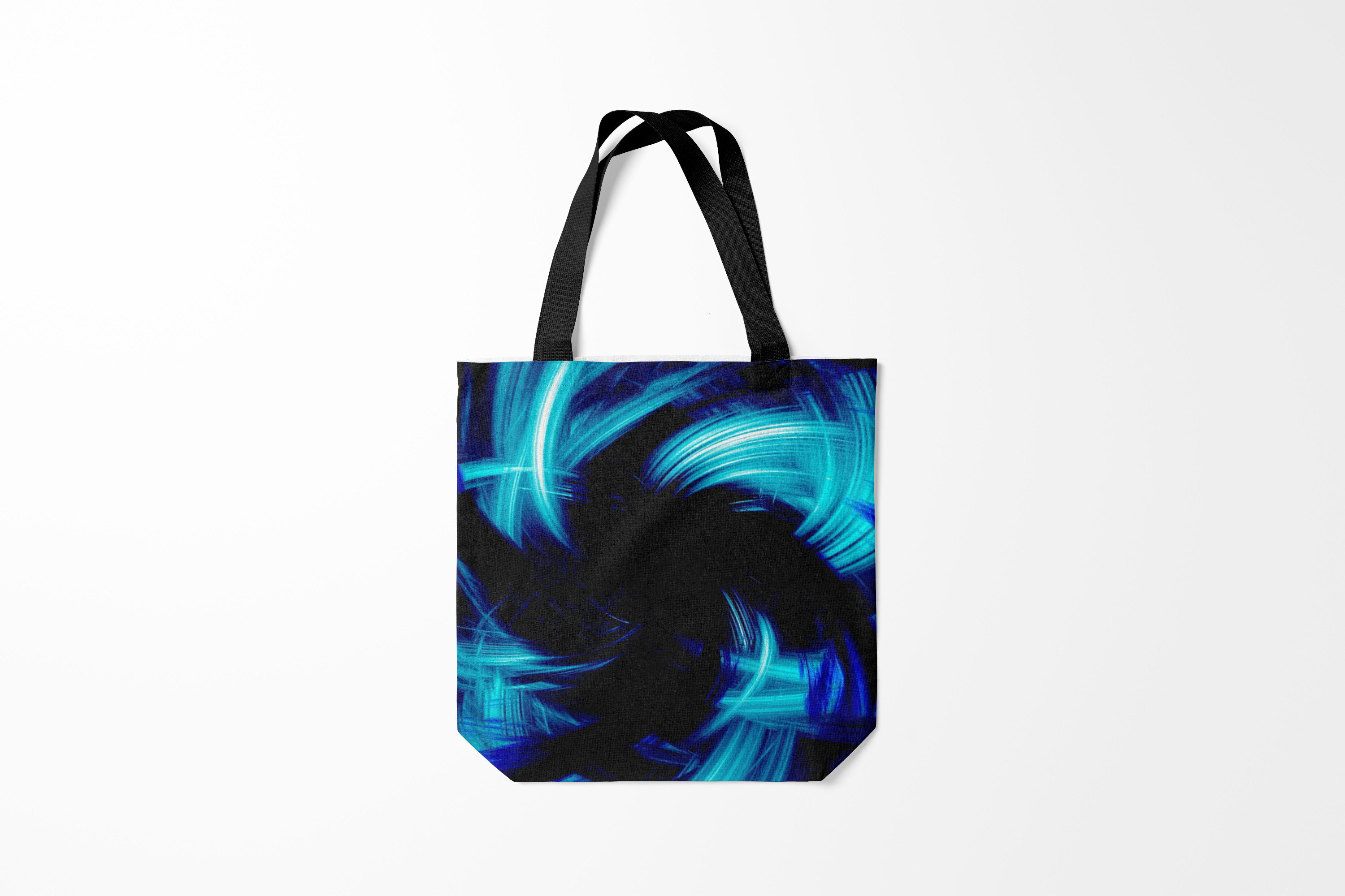 

Сумка шoппер унисекс Burnettie Разные Неоновый вихрь, черный, Разные Неоновый вихрь