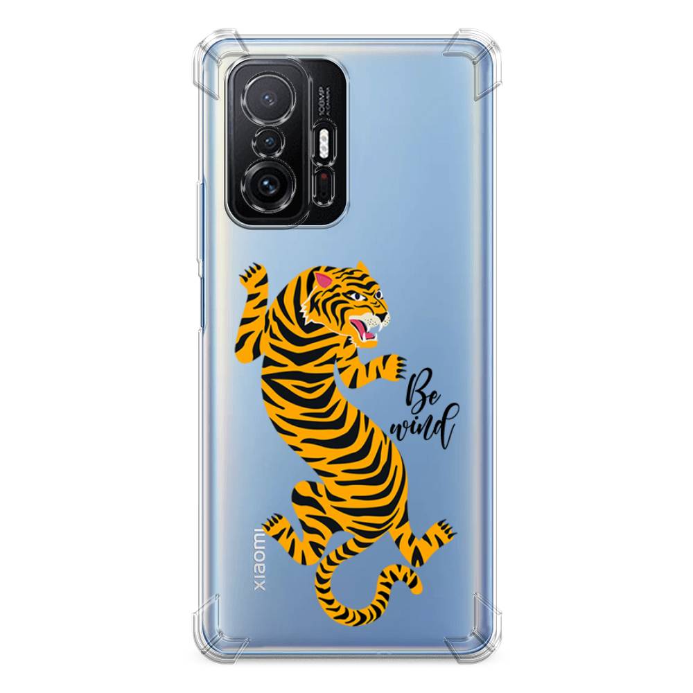 фото Противоударный силиконовый чехол "tiger be wind" на xiaomi mi 11t pro awog