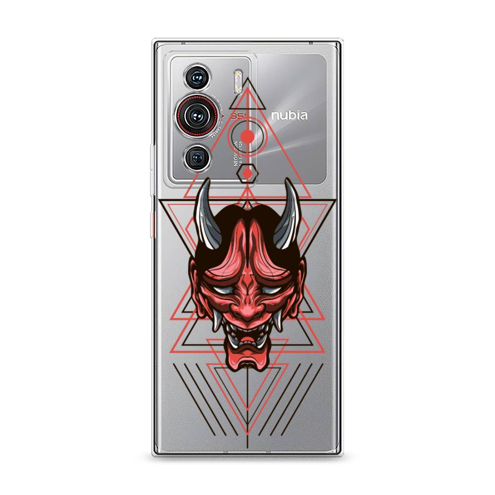 

Чехол на ZTE Nubia Z40 Pro "Hanya Oni mask", Серый;красный;черный, 135850-4