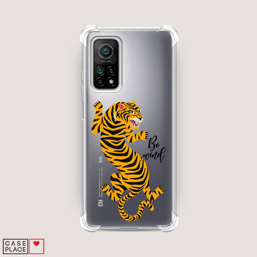 фото Противоударный силиконовый чехол "tiger be wind" на xiaomi mi 10t pro awog