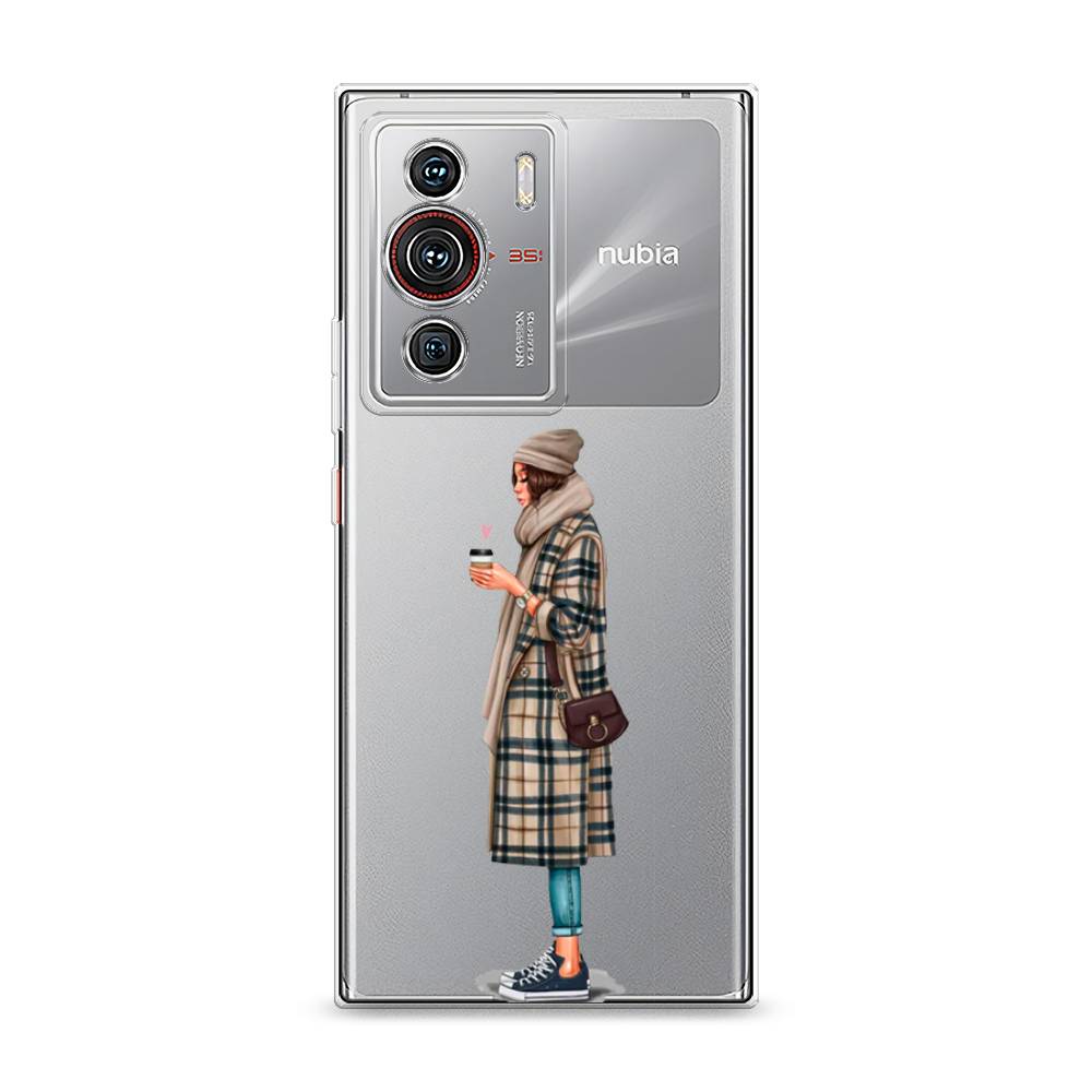 

Чехол на ZTE Nubia Z40 Pro "Утренний кофе", Коричневый;бежевый, 135850-6