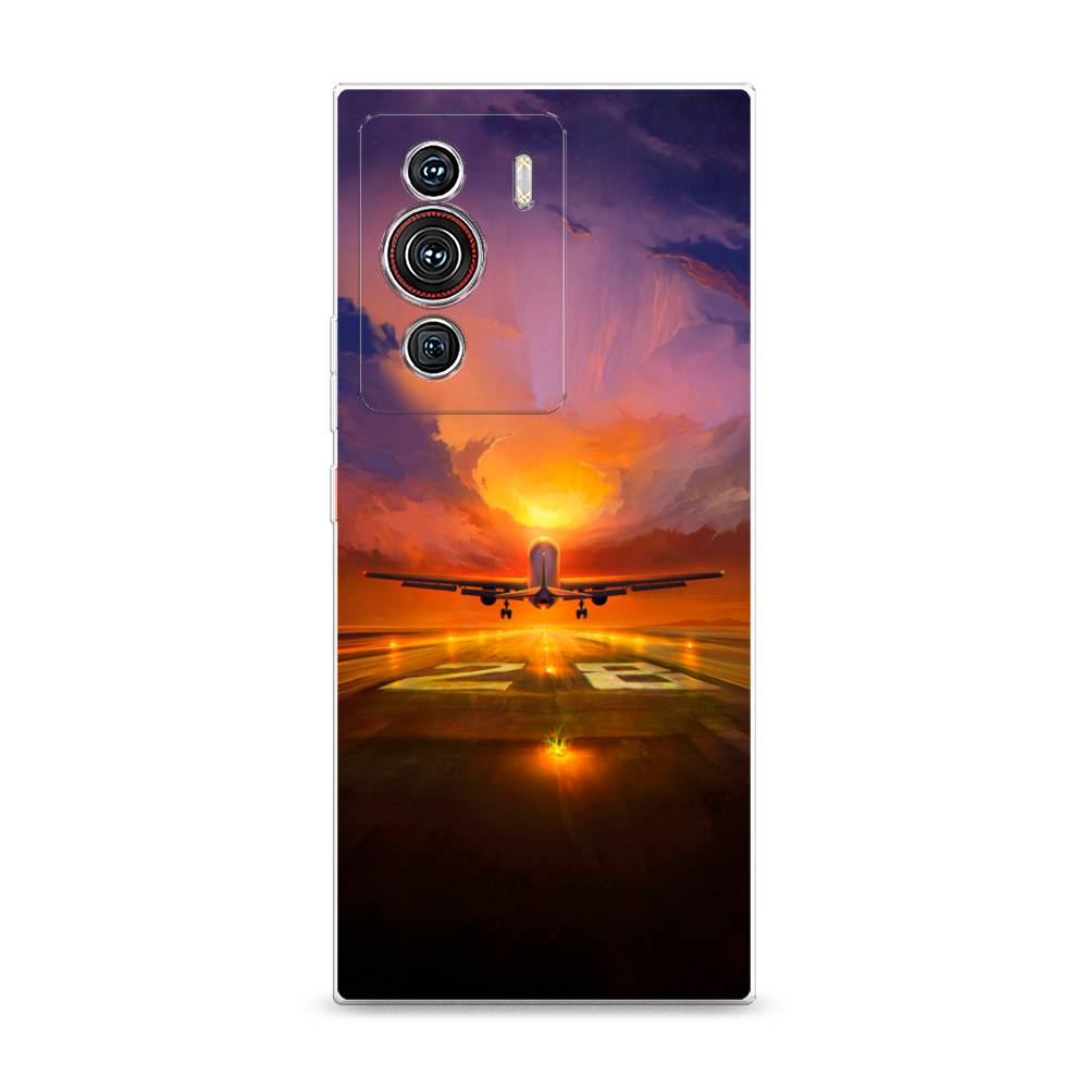 

Чехол на ZTE Nubia Z40 Pro "Самолет на посадке", Оранжевый;синий, 135850-6