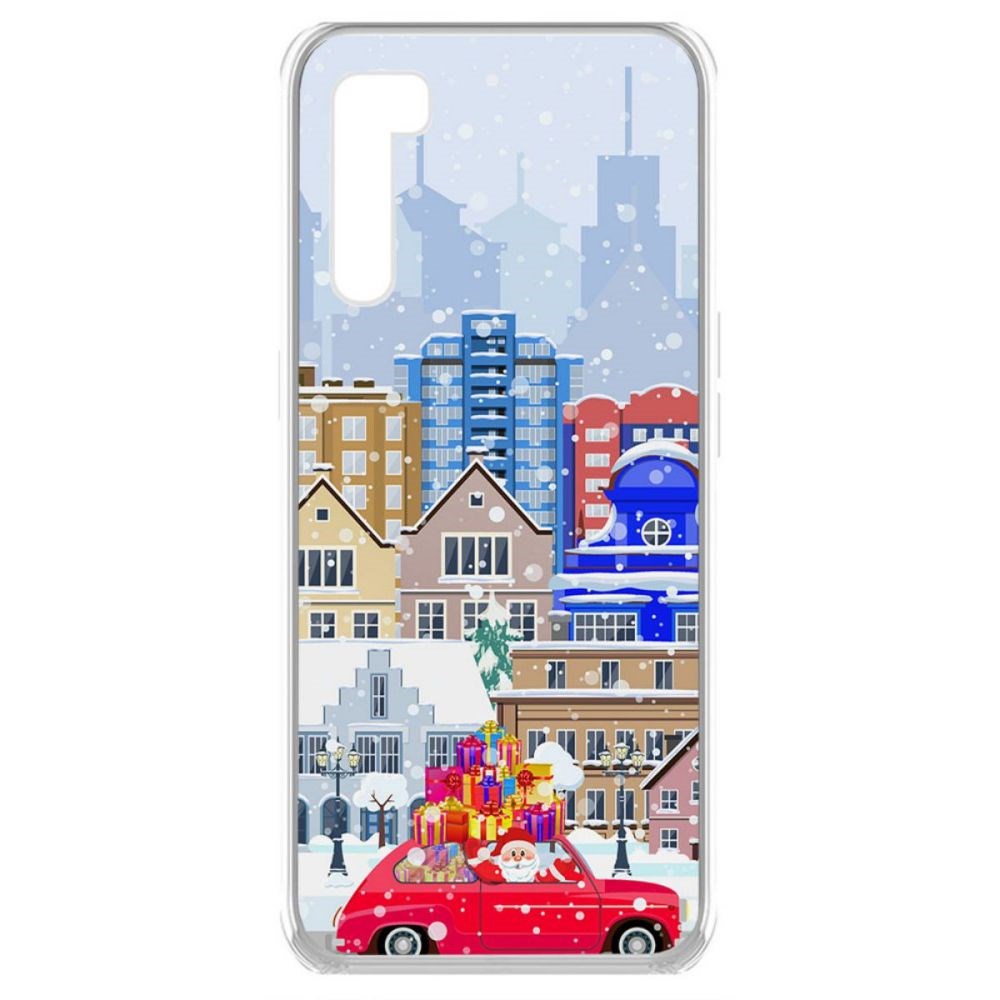 

Чехол-накладка Krutoff Clear Case Везем подарки для Oppo F15