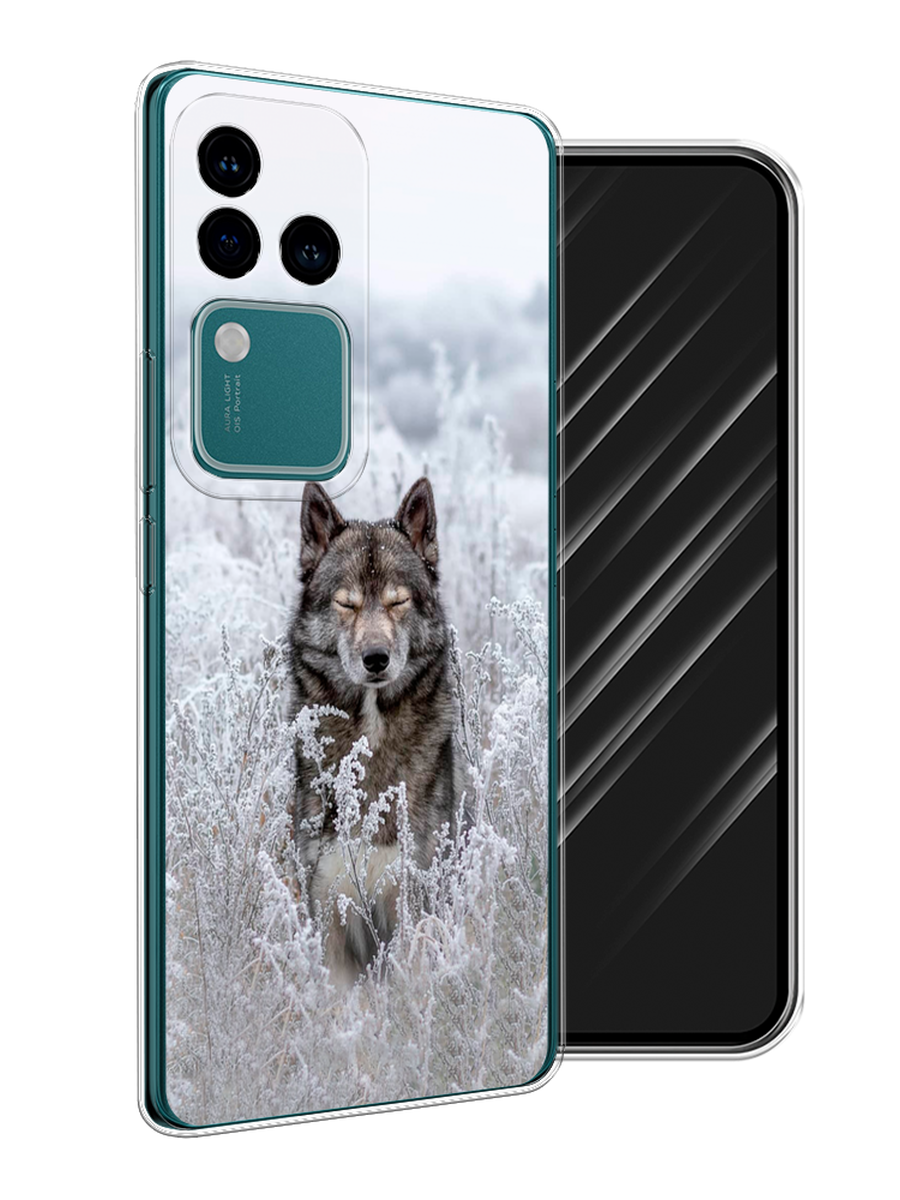 

Чехол Awog на Vivo V30 Pro/S18 Pro "Волк в поле", Белый;черный, 2610050-1
