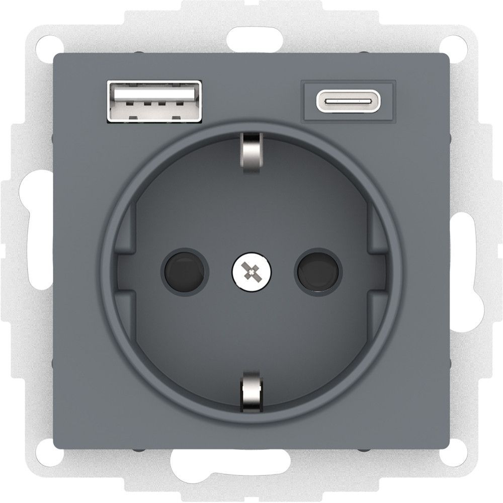 

SE AtlasDesign Грифель Розетка 16А с USB A+C (5В/2,4А/3 А, 2х5В/1,5А), мех ATN000732, AtlasDesign Грифель 16А с USB A+C (5В/2,4А/3 А, 2х5В/1,5А)
