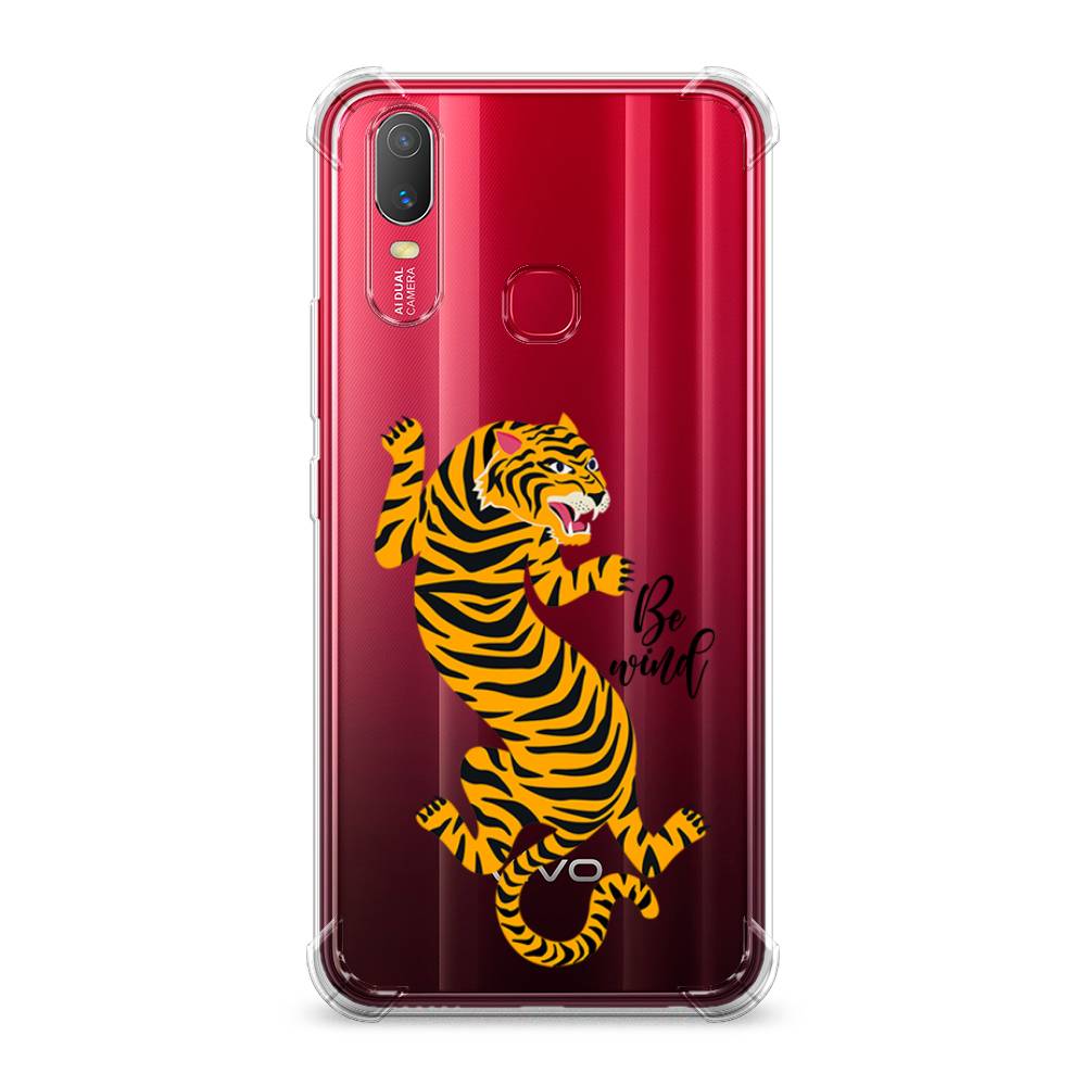 фото Противоударный силиконовый чехол "tiger be wind" на vivo y11 awog