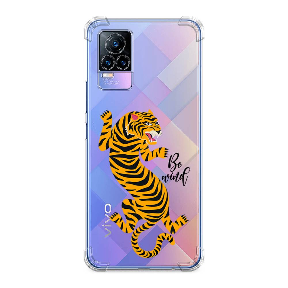 

Чехол Awog на Vivo V21e 4G "Tiger be wind", Разноцветный