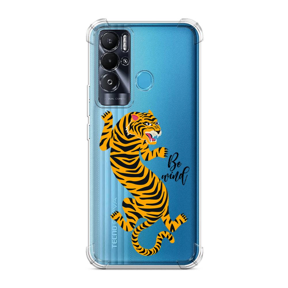 

Чехол Awog на Tecno Pova Neo "Tiger be wind", Разноцветный