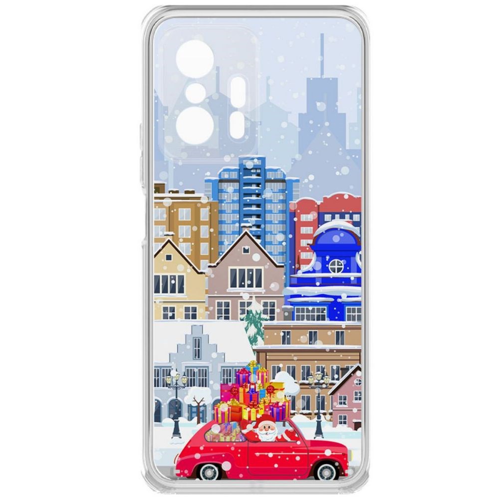 

Чехол-накладка Krutoff Clear Case Везем подарки для Xiaomi 11T