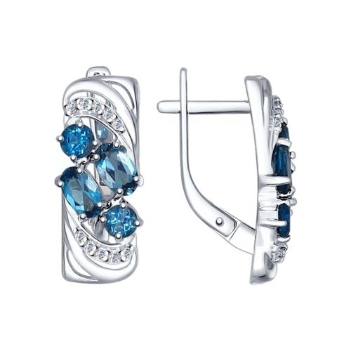 

Серьги из серебра с топазом SOKOLOV 92021361, 92021361
