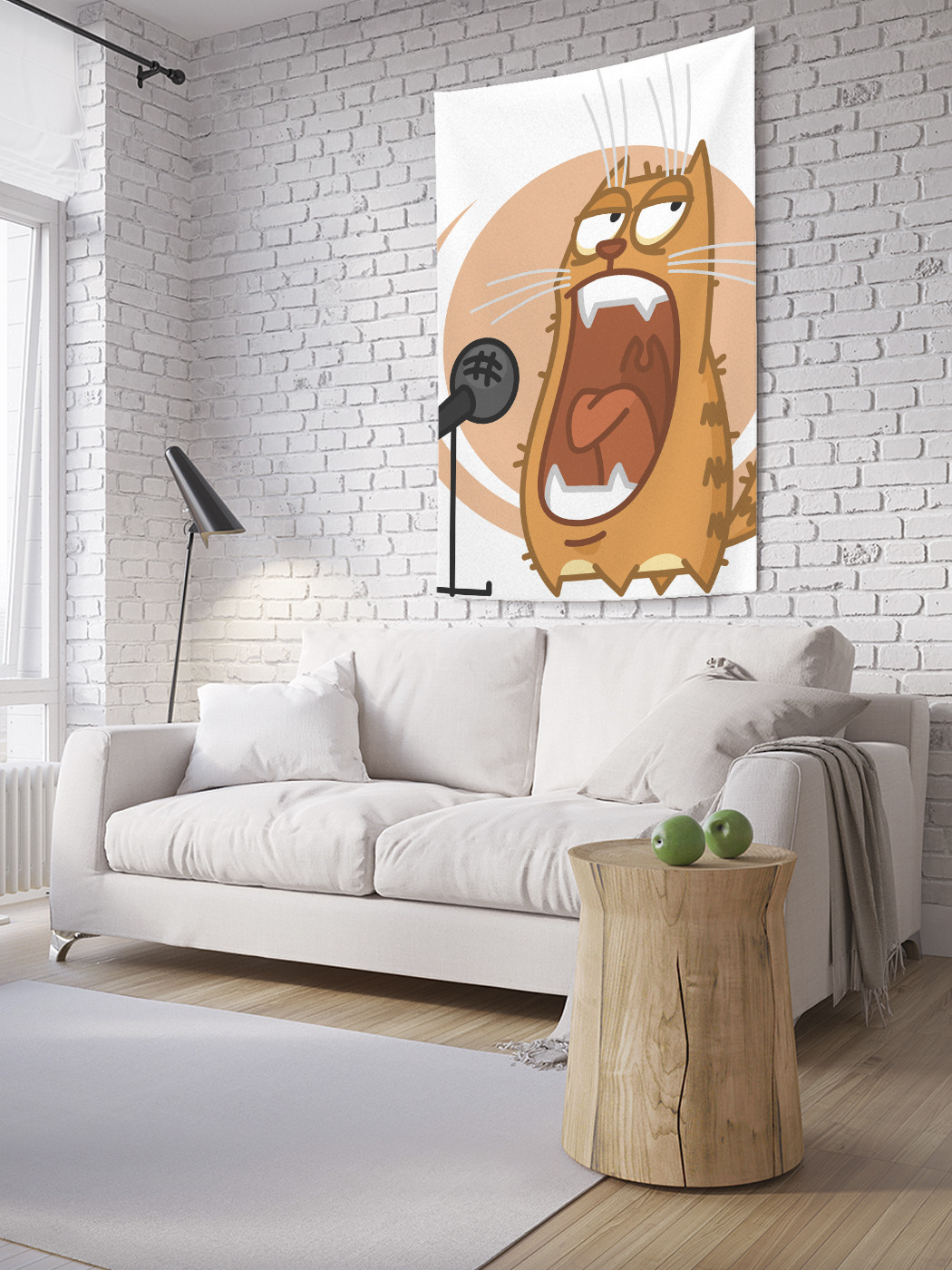 

Вертикальное фотопанно на стену JoyArty Ночной солист 150x200 см, Ночной солист