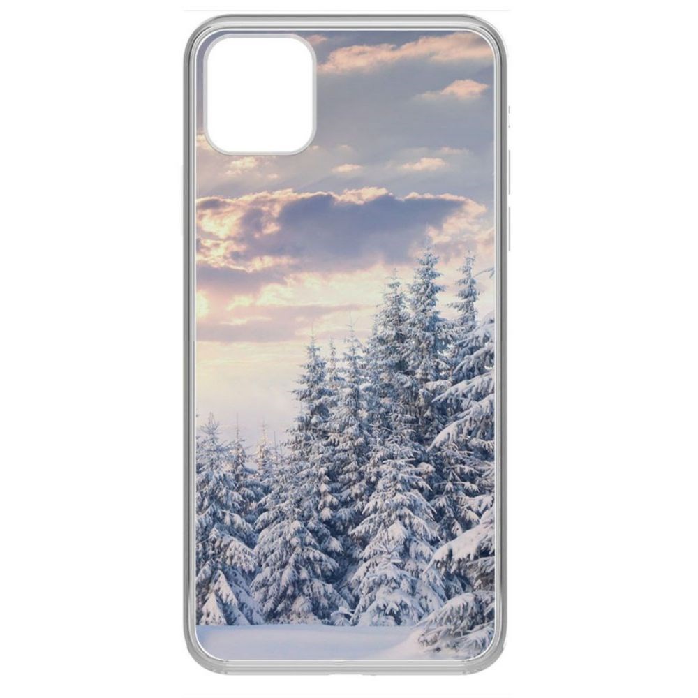 фото Чехол-накладка krutoff clear case снежный пейзаж для iphone 11 pro max