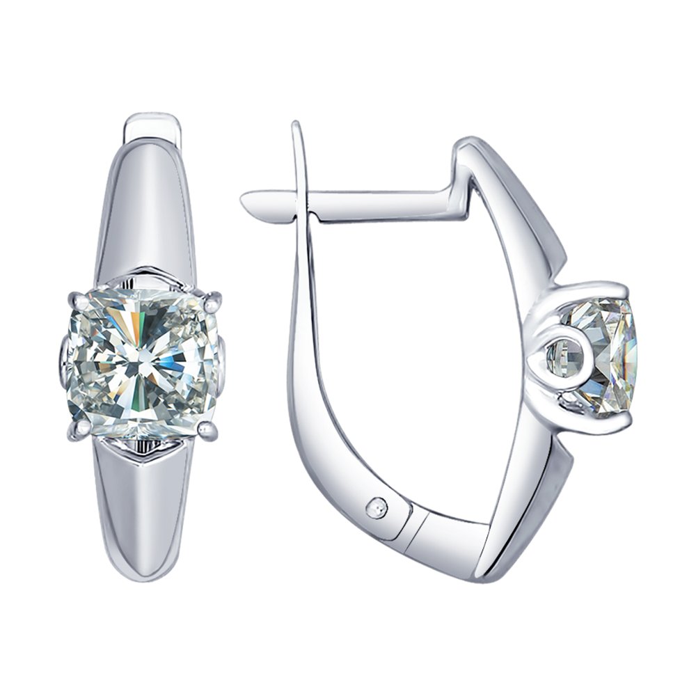 

Серьги из серебра с фианитом SOKOLOV 89020055, 89020055