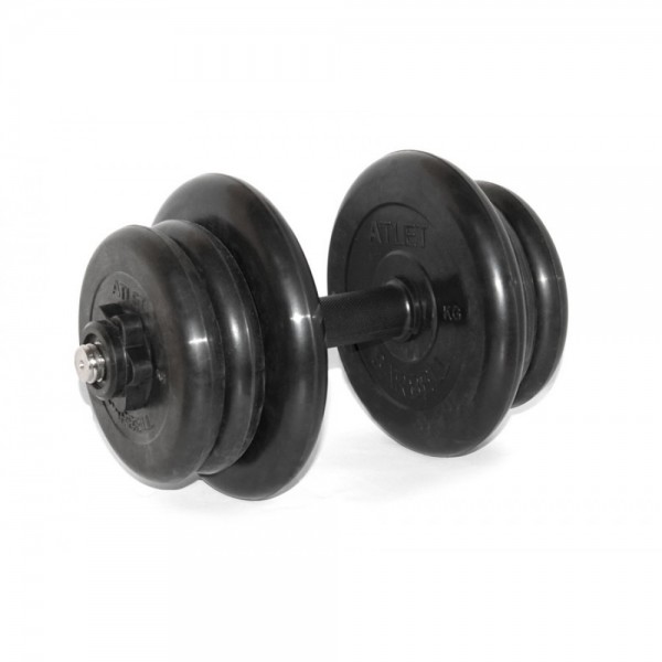 Разборная гантель MB Barbell MB-FdbM31 1 x 22 кг, черный