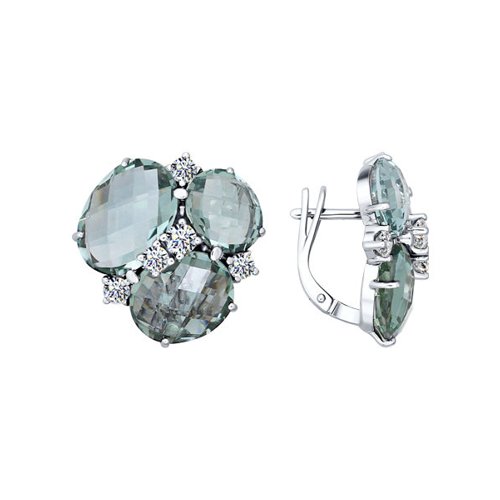 

Серьги из серебра с кварцем SOKOLOV 92020981, 92020981