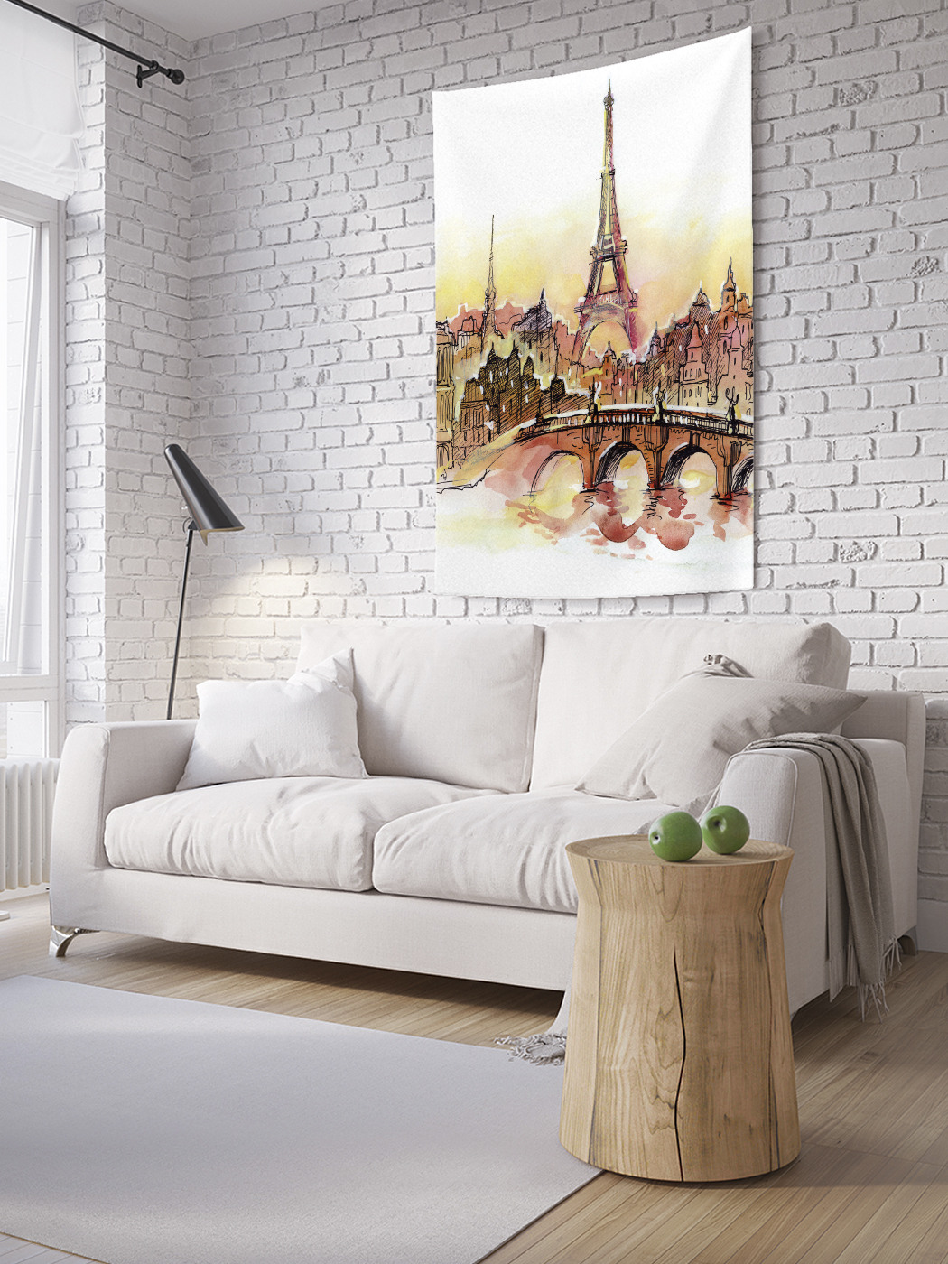 

Вертикальное фотопанно на стену JoyArty Зарисовки Парижа 150x200 см, Зарисовки Парижа