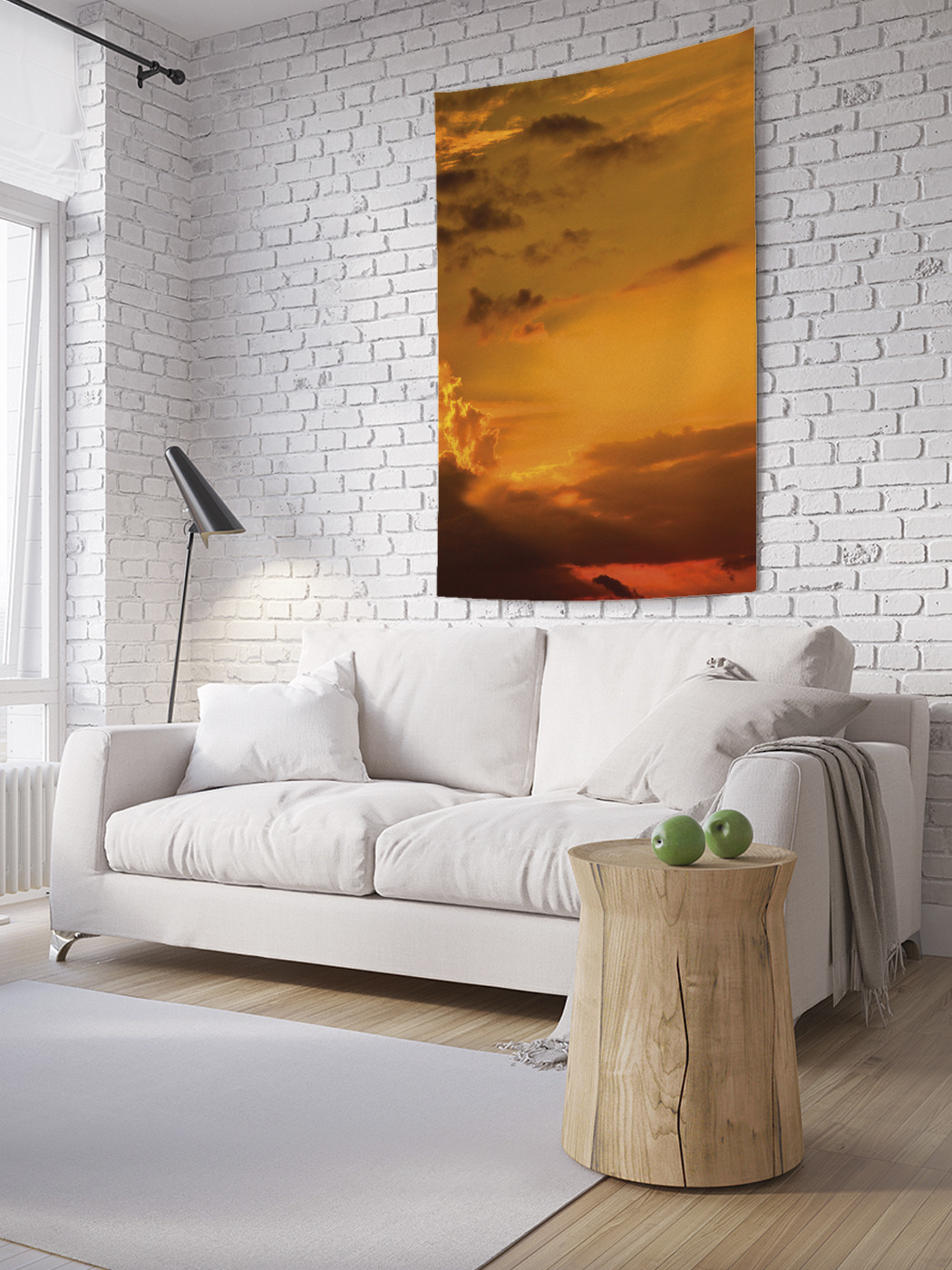 

Вертикальное фотопанно на стену JoyArty Облака на закате 150x200 см, Облака на закате