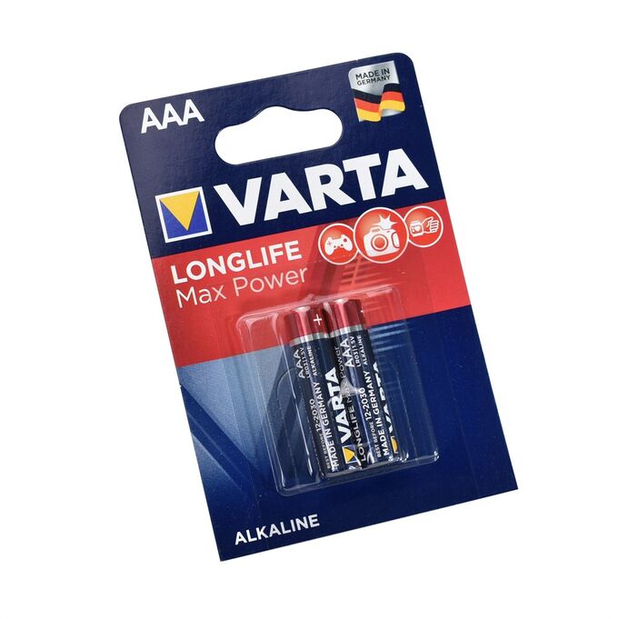 Батарейка щелочная VARTA LongLife Max Power LR03 (AAA)  2 шт.