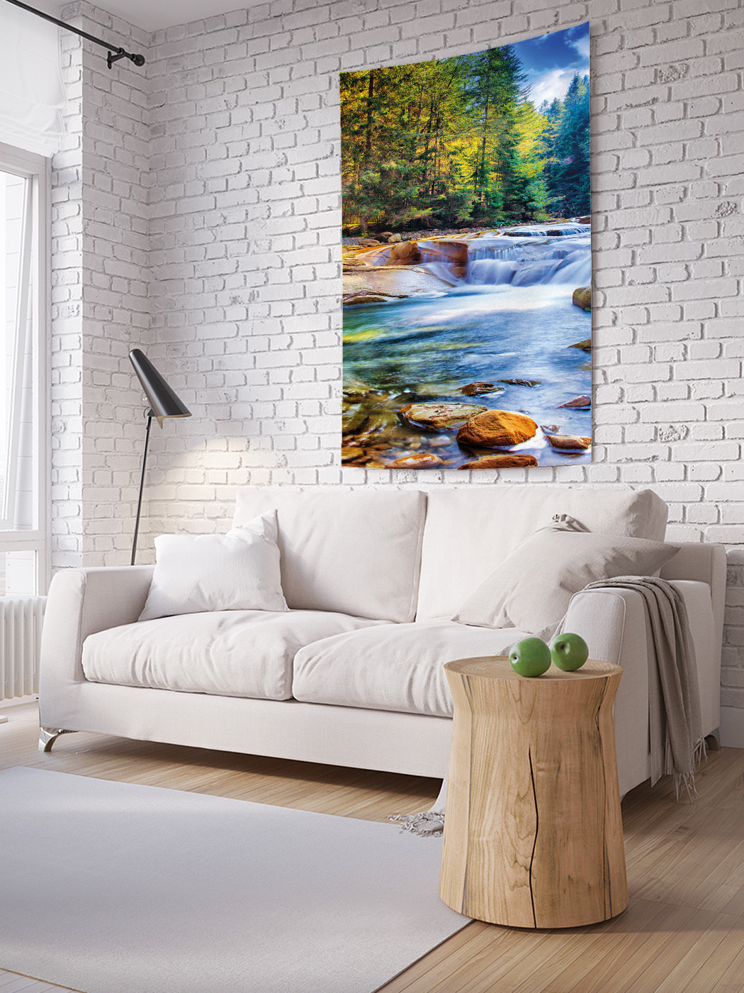 

Вертикальное фотопанно на стену JoyArty Горная река 150x200 см, Горная река