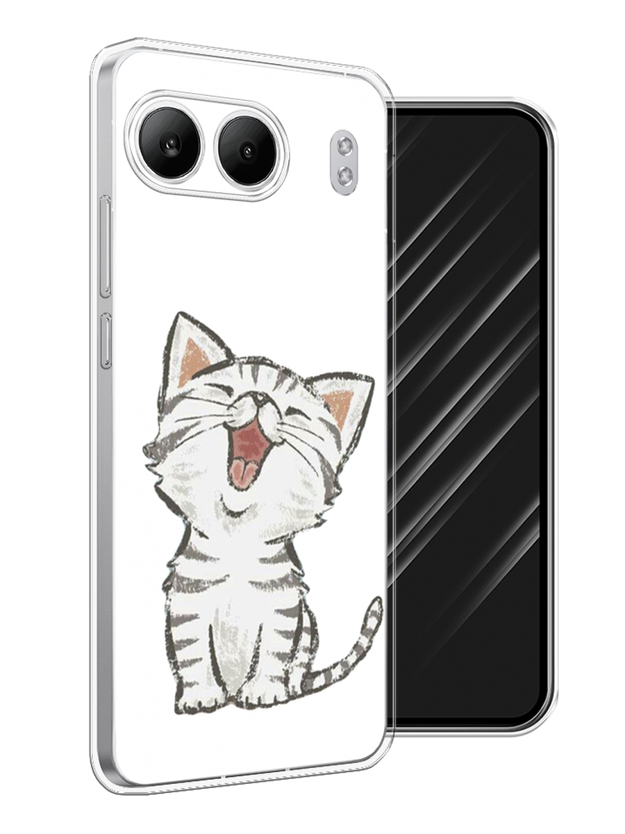 

Чехол Awog на OnePlus Nord 4 5G "Котенок рисованный", Серый;белый, 155250-1