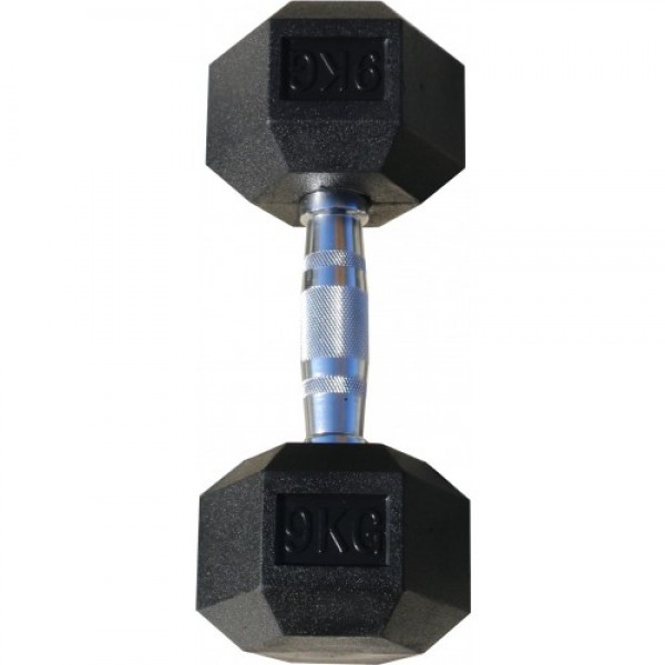 

Неразборная гантель обрезиненная ZSO 1 x 9 кг, черный, 1