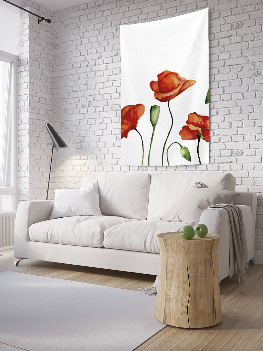 

Вертикальное фотопанно на стену JoyArty Нежные маки 150x200 см, Нежные маки