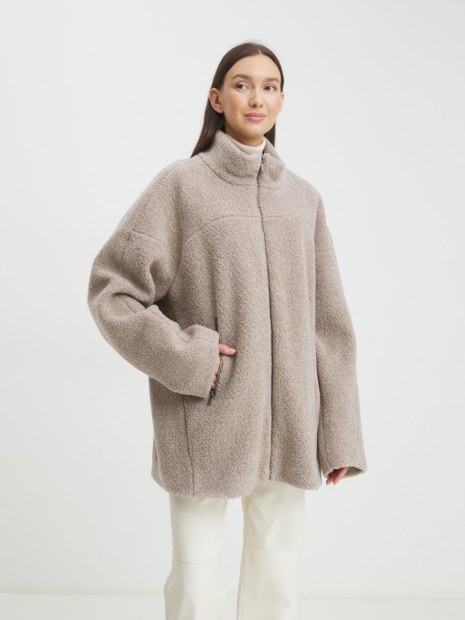 

Куртка женская Maison David MARGOT_TEDDY серая M, Серый, MARGOT_TEDDY