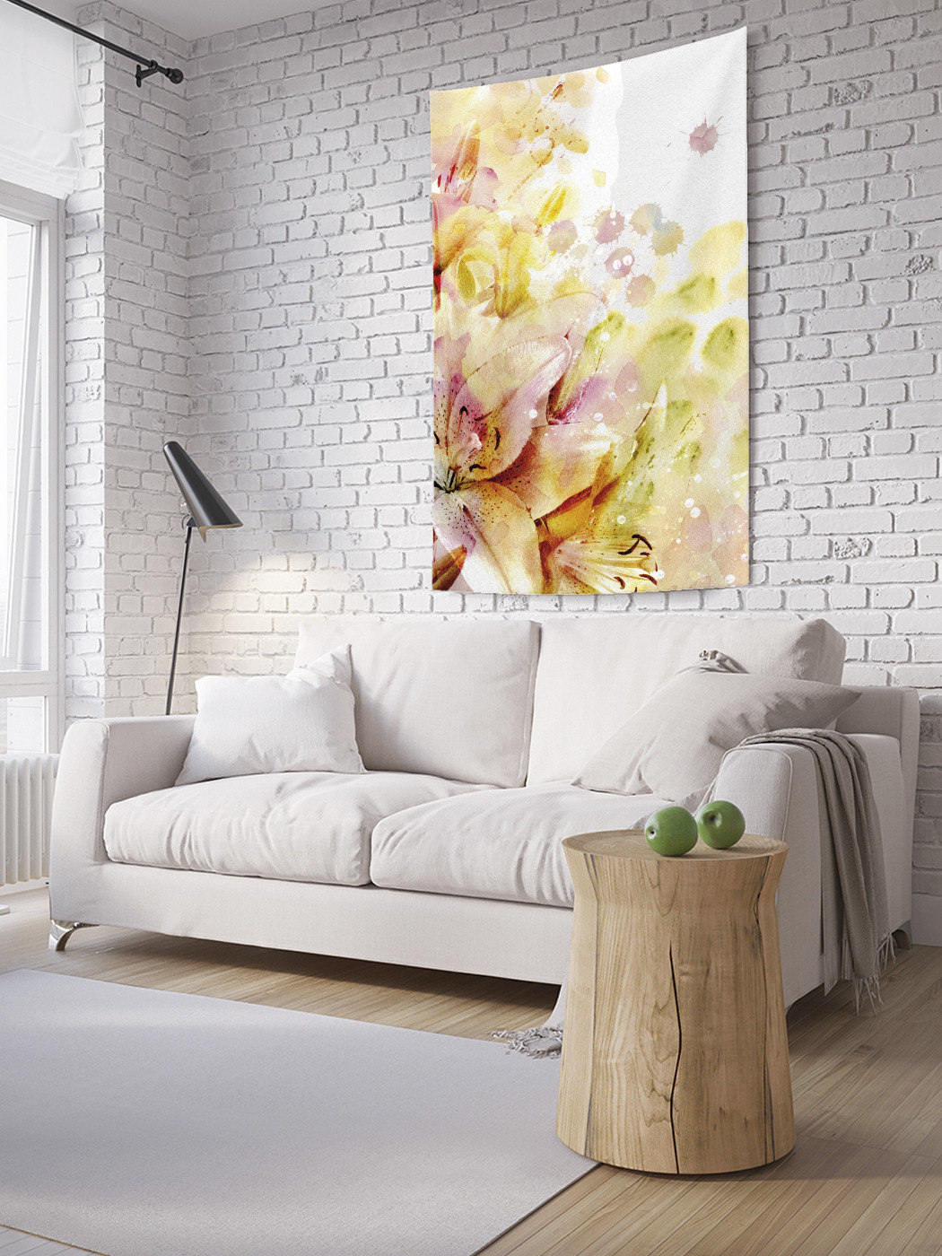 

Вертикальное фотопанно на стену JoyArty Цветочные кляксы 150x200 см, Цветочные кляксы