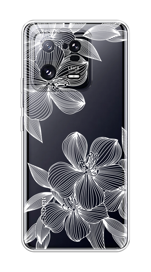 

Чехол на Xiaomi 13 Pro 5G "Крокус", Белый;прозрачный, 317350-1