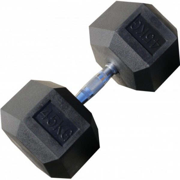 

Неразборная гантель обрезиненная ZSO 1 x 45 кг, черный, 1