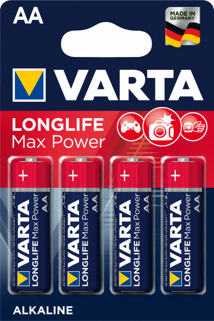 Батарейка щелочная VARTA LongLife Max Power LR03 (AA)  4 шт.