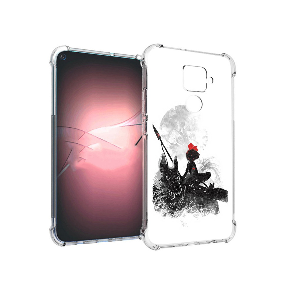 

Чехол MyPads Tocco для Huawei Nova 5i Pro мононоке, Прозрачный, Tocco