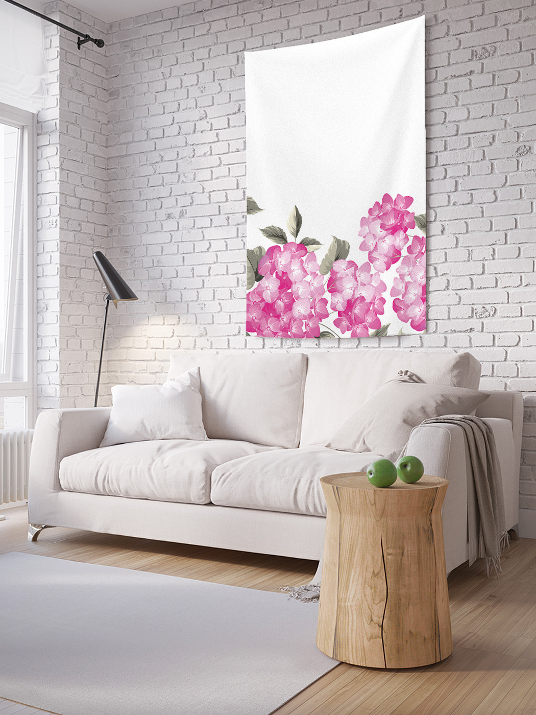 

Вертикальное фотопанно на стену JoyArty Садовая гортензия 150x200 см, Садовая гортензия