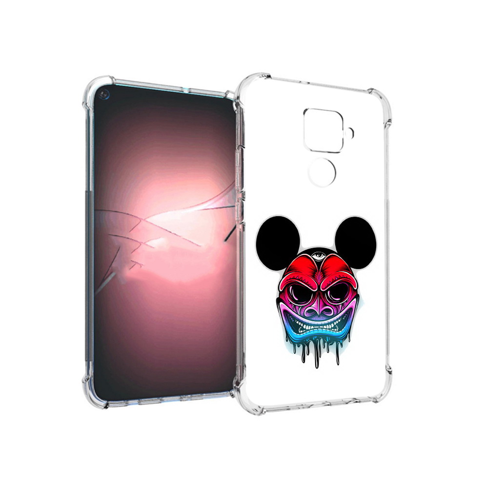 

Чехол MyPads Tocco для Huawei Nova 5i Pro микки в маске, Прозрачный, Tocco