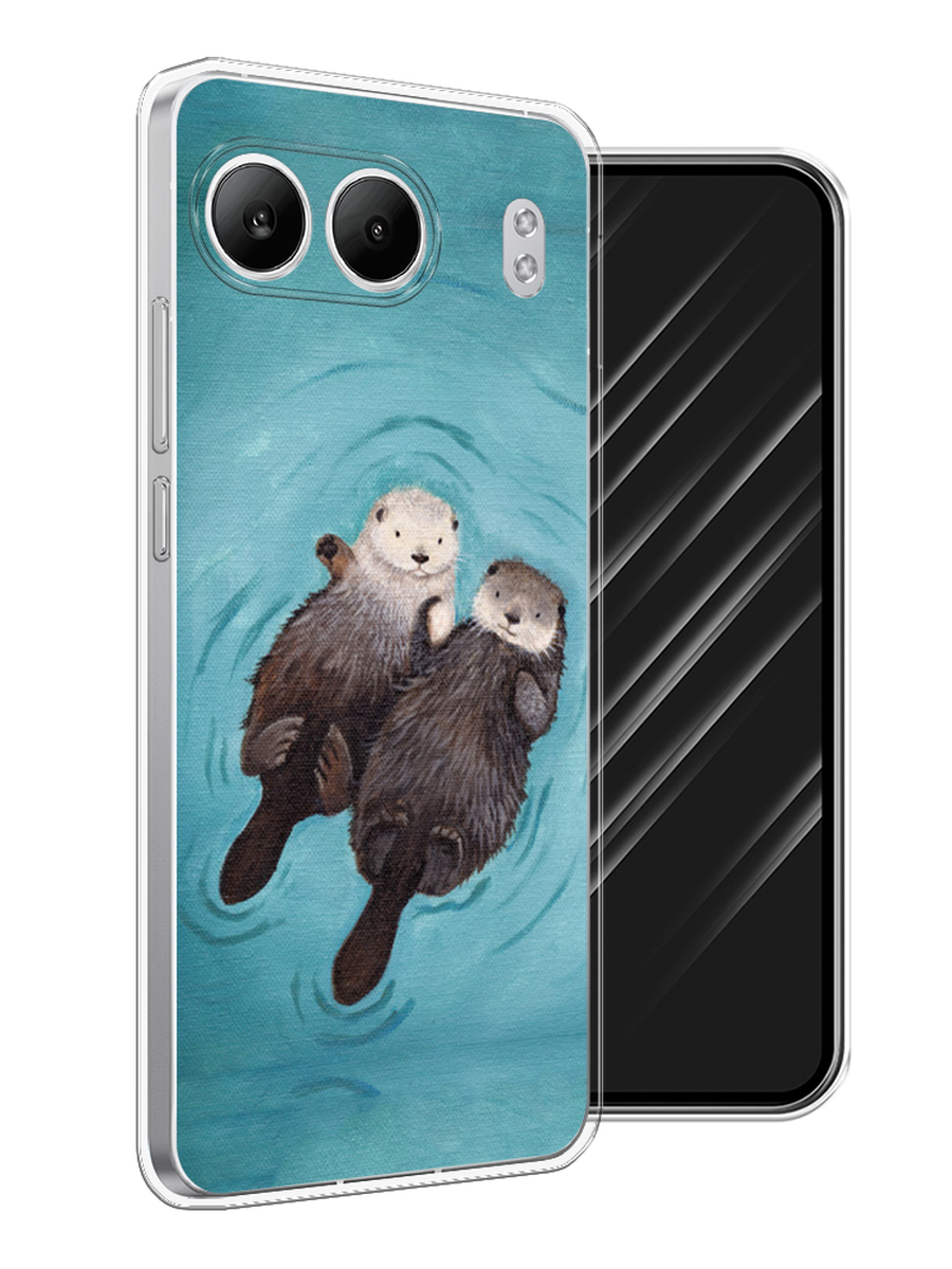 

Чехол Awog на OnePlus Nord 4 5G "Парочка бобров", Голубой, 155250-1