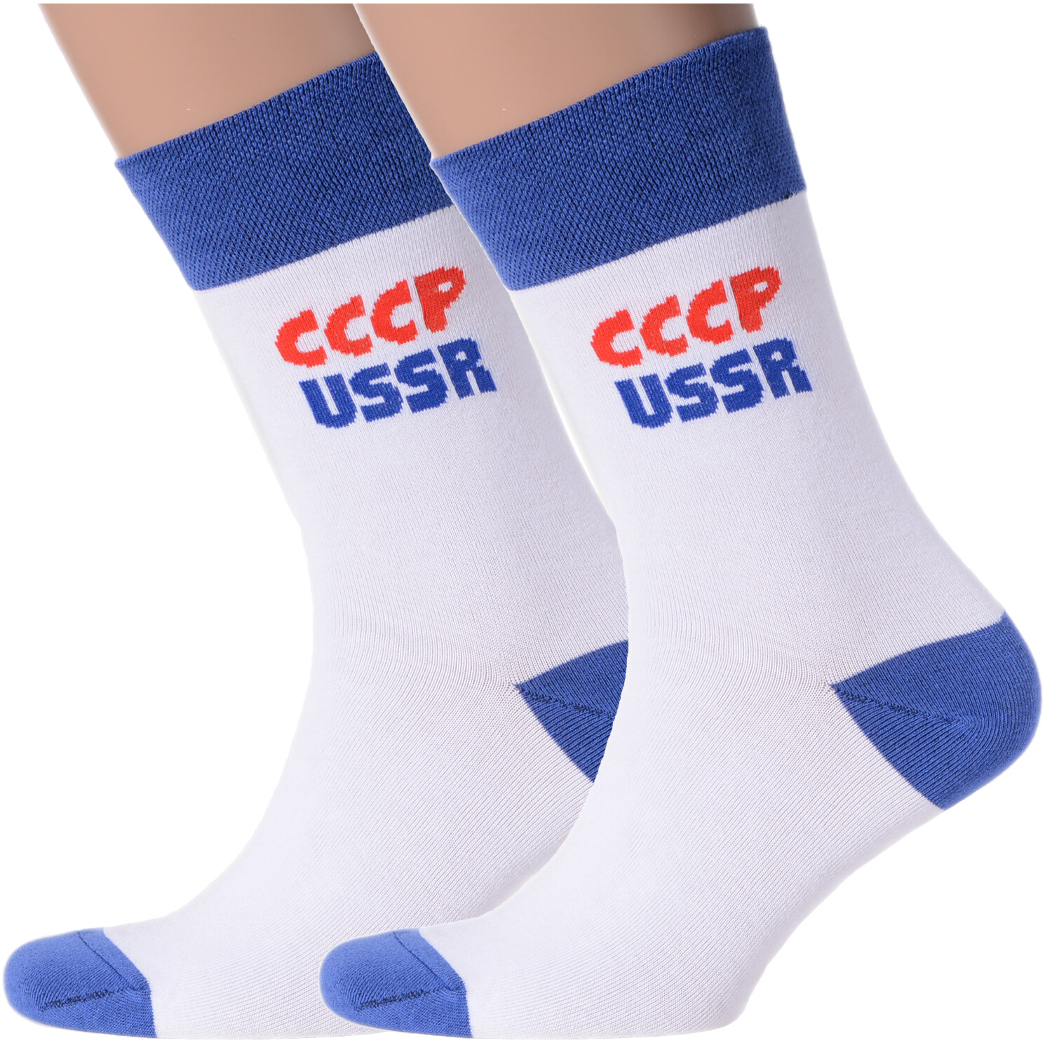 

Комплект носков мужских NOSMAG 2-NM-135 белых 25, Белый, 2-NM-135