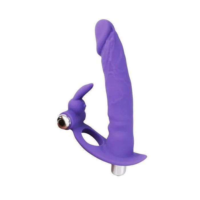 Эрекционное кольцо Sweet Toys ST-40172-5 для двойного проникновения фиолетовый