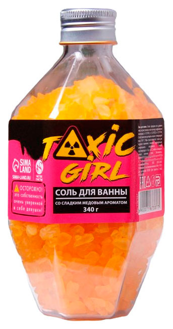 

Соль для ванны Toxic girl 340 г, мед 7167337