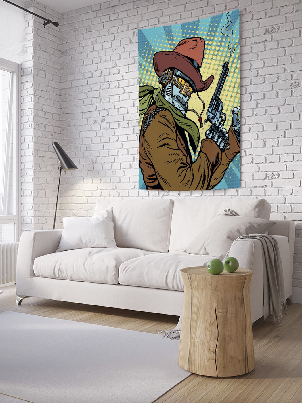 

Вертикальное фотопанно на стену JoyArty Робот-ковбой 150x200 см, Робот-ковбой