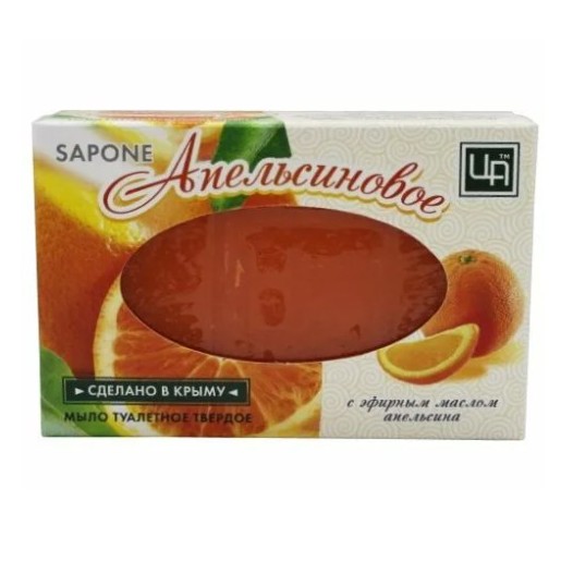 

Туалетное мыло Царство Ароматов SAPONE Апельсиновое, 85 г