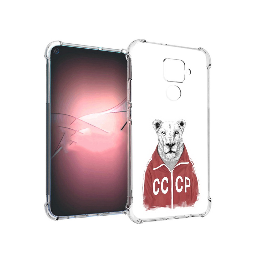 

Чехол MyPads Tocco для Huawei Nova 5i Pro львица ссср, Прозрачный, Tocco